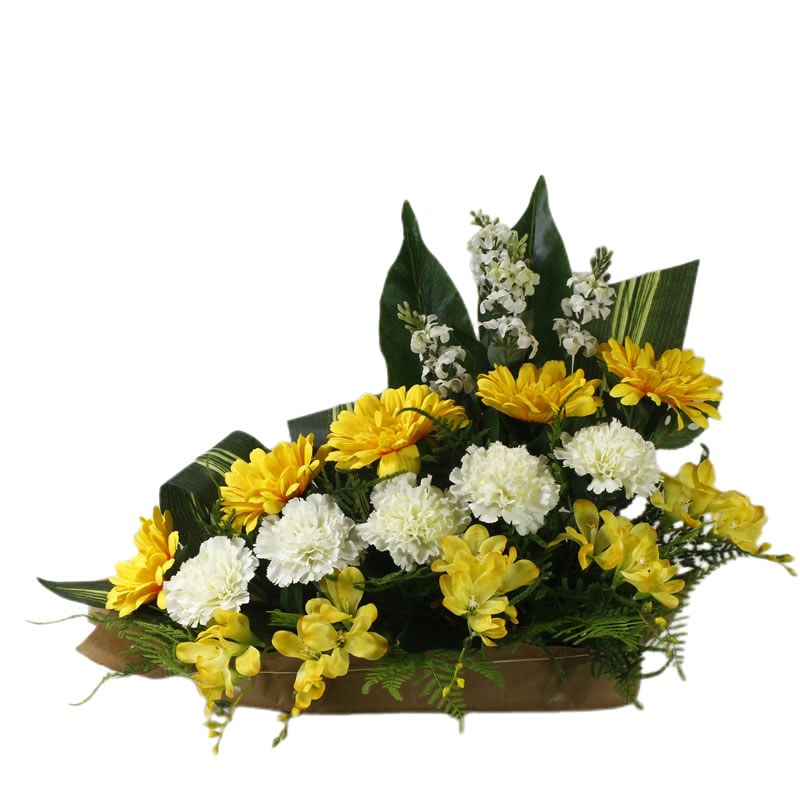 Centro flores artificiales cementerio